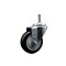 Service Caster 3.5'' Black Polyurethane Wheel Swivel 7/16'' Grip Ring Stem Caster SCC-GR20S3514-PPUB-BLK-716138 - alternate 1